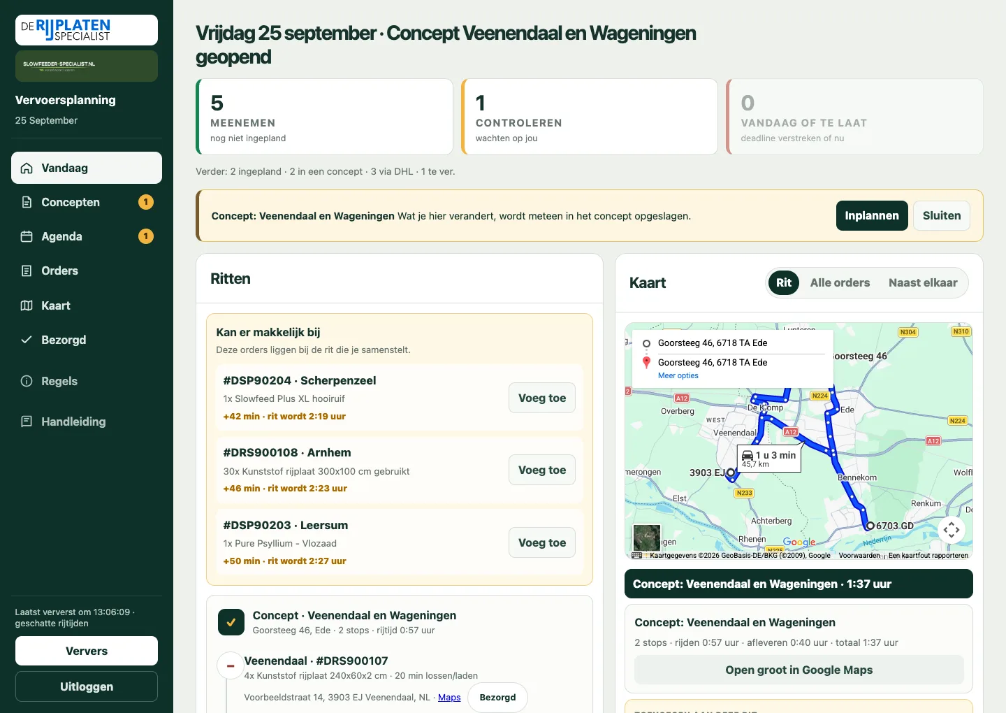 Een geopend concept op Vandaag